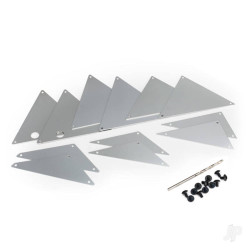 Traxxas Tube Chassis, inner panels (silver aluminium) (Front (2 pcs) / wheel well (4 pcs) / middle (4 pcs) / Rear (2 pcs)) 8434A