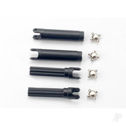 Traxxas Half shafts, left or right (internal splined half shaft (2 pcs) / external splined half shaft) (2 pcs)) / metal u-joints (4 pcs) 7150