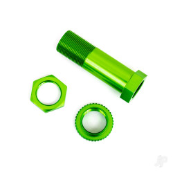 Traxxas Servo saver post/ adjuster nut/ locknut (green-anodised, 6061-T6 aluminium) (1 each) 9545G