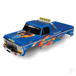 Traxxas Body, Bigfoot No. 1, Blue-x, Officially Licensed replica (painted, decals applied) 3661X