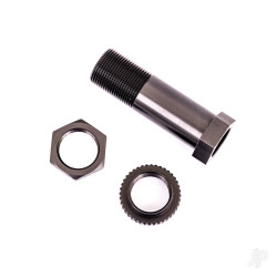 Traxxas Servo saver post/ adjuster nut/ locknut (dark titanium-anodised, 6061-T6 aluminium) (1 each) 9545A