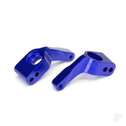 Traxxas Stub axle carriers, Rustler / Stampede / Bandit (2 pcs), 6061-T6 aluminium (Blue-anodised) / 5x11mm ball bearings (4 pcs) 3652A