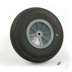 Dubro 4-1/2in diameter Scale Treaded Wheel (1 each per card) 450TV
