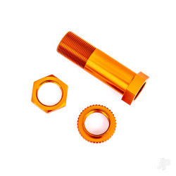 Traxxas Servo saver post/ adjuster nut/ locknut (orange-anodised, 6061-T6 aluminium) (1 each) 9545T