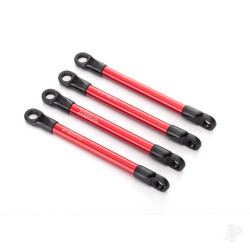 Traxxas Push rods, aluminium (Red-anodised) (4 pcs) (assembled with rod ends) 7118X