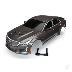 Traxxas Body, Cadillac CTS-V, silver (painted, decals applied) 8391X