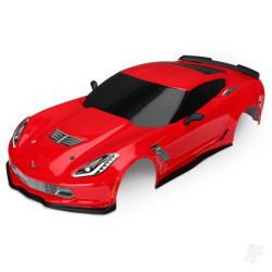 Traxxas Body, Chevrolet Corvette Z06, Red (painted, decals applied) 8386R