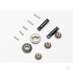 Traxxas Gear Set, Differential (output gears (2 pcs) / spider gears (3 pcs)) / Differential output shafts (2 pcs) / 1.5x6mm pin (3 pcs) / 1.5x8mm pin (2 pcs) 7082