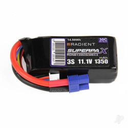 Radient LiPo 3S 1350mAh 11.1V 30C EC3 B13503S30EC3