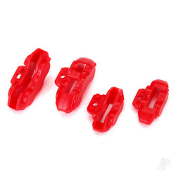 Traxxas Brake calipers (Red), Front (2 pcs) / Rear (2 pcs) 8367