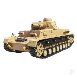 Henglong 1:16 Dak PZKPFW.IV AUSF. F-1 with Infrared Battle System (2.4GHz + Shooter + Smoke + Sound + Metal Gearbox) 3858-1U