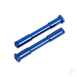 Traxxas Bellcrank posts, steering (aluminium, blue-anodised) 9525