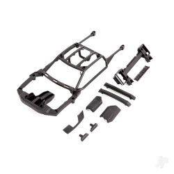Traxxas Body support (assembled with front mount & rear latch) / skid pads (roof) (left & right) 9513X