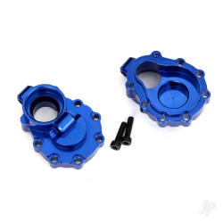 Traxxas Portal housings, inner (Rear), 6061-T6 aluminium (Blue-anodised) (2 pcs) / 2.5x10 CS (2 pcs) 8253X