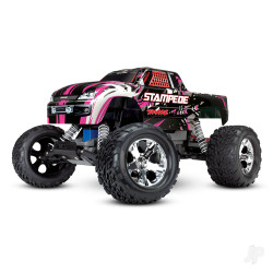Traxxas Pink Stampede 1:10 2WD RTR Electric Monster Truck (+ TQ 2-ch, XL-5, Titan 550, 7-Cell NiMH, DC charger) 36054-1-PINKX