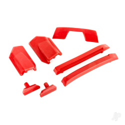 Traxxas Body reinforcement set, red / skid pads (roof) (fits #9511 body) 9510R