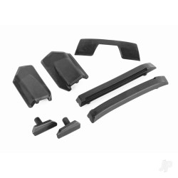 Traxxas Body reinforcement set, black / skid pads (roof) (fits #9511 body) 9510