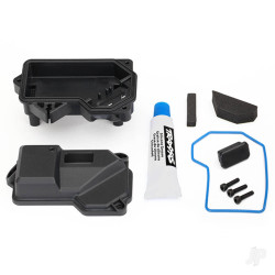 Traxxas Box, receiver (sealed) (steering servo mount) / receiver cover / access plug / foam pads / silicone grease / 2.5x10 CS (3 pcs) 8324
