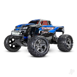 Traxxas Blue Stampede 1:10 2WD RTR Electric Monster Truck (+ TQ 2-ch, XL-5, Titan 550, 7-Cell NiMH, DC charger, LED lights) 36054-61-BLU