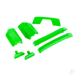 Traxxas Body reinforcement set, green / skid pads (roof) (fits #9511 body) 9510G