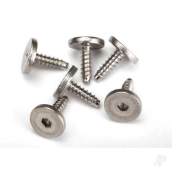 Traxxas Screws, 2.6x8mm flat-head machine, self-tapping (hex drive) (6 pcs) 3233