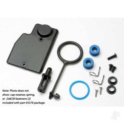 Traxxas Rebuild kit, fuel Tank (includes mounting post, grommets (2 pcs), Tank guard, mounting clips (2 pcs), cap o-ring, cap o-ring retainer, cap pull ring, spring, hardware) 5376