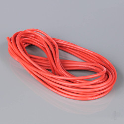 Radient Silicone Wire, 12AWG, 680 Strand, 25ft / 7.5m Red (on a roll) AC010133