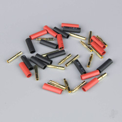 Radient 2mm Gold Connector Pairs including Heat Shrink (10 pcs) AC010087