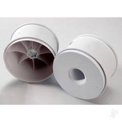 Traxxas Wheels, dished 3.8" (white) (2) (use with 17mm splined wheel hubs and wheel nuts, part #5353X) 5371