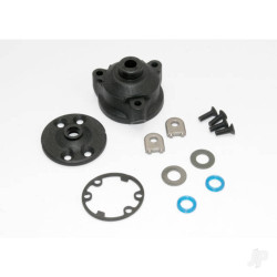 Traxxas Housing, center Differential / x-ring gaskets (2 pcs) / ring gear gasket / bushings (2 pcs) / 5x10x0.5 TW (2 pcs) / CCS 2.5x8 (4 pcs) 6884