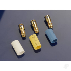 Traxxas Bullet connectors, male, 3.5mm (3 pcs) / heat shrink 3342