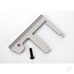 Traxxas Chassis brace, Revo / Slayer (3mm 6061-T6 aluminium) (titanium- anodised) / 4x16mm BCS 5361A