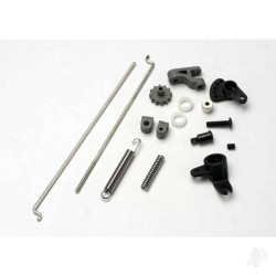Traxxas Linkage Set, throttle & brake, Revo / Slayer (includes servo horns, rod guides, brake spring, brake adjustment dial, brake lever, rods (wires), Bellcrank, throttle return spring, hardware) 5368