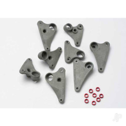 Traxxas Rocker arm Set, progressive-2 (90-T) / spacers (Red aluminium) (8 pcs) 5358