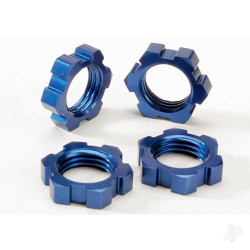 Traxxas Wheel nuts, splined, 17mm (Blue-anodised) (4 pcs) 5353
