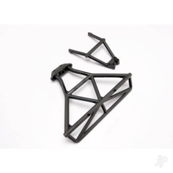 Traxxas Bumper, Rear / bumper mount, Rear (black) 6836