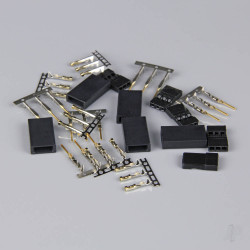Radient Hitec / JR Connectors Pairs with Gold Pins (5 pcs) AC010083