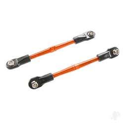 Traxxas Turnbuckles, aluminium (orange-anodised), toe links, 59mm (2) (assembled with rod ends & hollow balls) (requires 5mm aluminium wrench #5477) 3139T