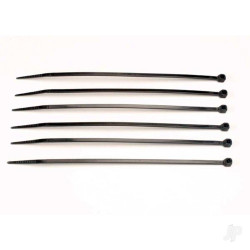 Traxxas Cable ties, Medium (black) (6 pcs) 3155