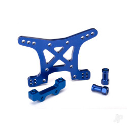 Traxxas Shock tower, Front, 7075-T6 aluminium (Blue-anodised) 6839X