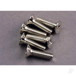 Traxxas Screws, 4x15mm countersunk machine (6 pcs) 3167
