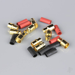 Radient 8.0mm Gold Connector Pairs including Heat Shrink (5 pcs) AC010098