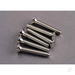 Traxxas Screws, 4x25mm countersunk machine (6 pcs) 3168