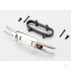 Traxxas Bumper, Front (chrome) / bumper mount, Front / 4x10mm BCS (2 pcs) / 3x25mm BCS (2 pcs) 5335A