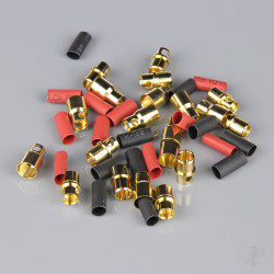 Radient 8.0mm Gold Connector Pairs including Heat Shrink (10 pcs) AC010099