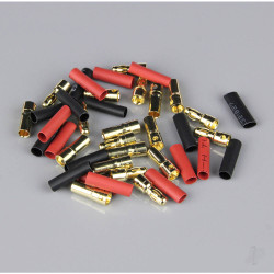 Radient 3.5mm Gold Connector Pairs including Heat Shrink (10 pcs) AC010089