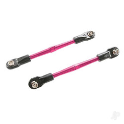Traxxas Turnbuckles, aluminium (pink-anodised), toe links, 59mm (2) (assembled with rod ends & hollow balls) (requires 5mm aluminium wrench #5477) 3139P