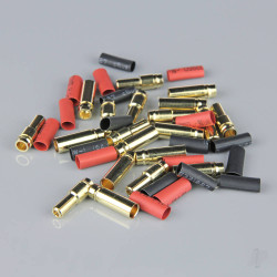 Radient 5.0mm Gold Connector Pairs including Heat Shrink (10 pcs) AC010093