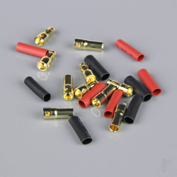 Radient 3.5mm Gold Connector Pairs including Heat Shrink (5 pcs) AC010088