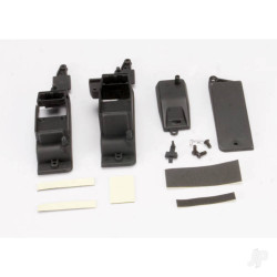 Traxxas Box, receiver & battery (2 pcs) / cover / foam pad & adhesive / charge jack plug (rubber) / 4x8mm BCS (1pc) / 4x12mm BCS (2 pcs) (contains both boxes to accommodate either AA battery holder or RX flat pack) 5324X